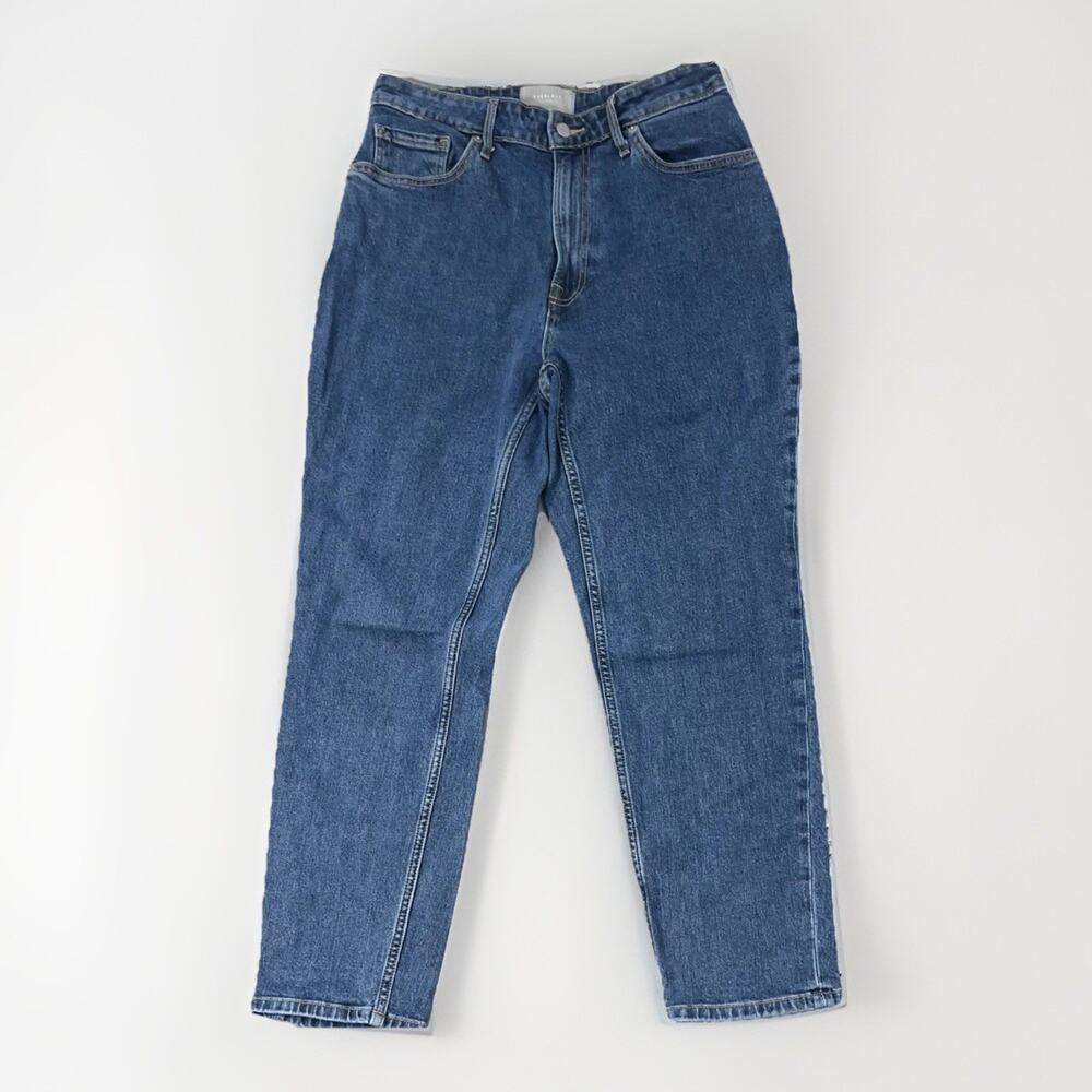 Everlane The Curvy Cheeky Jean Women's 30 Blue Denim Organic Cotton High Rise